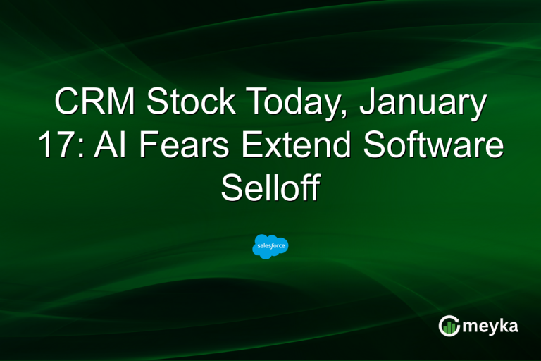 CRM Stock Today, January 17: AI Fears Extend Software Selloff