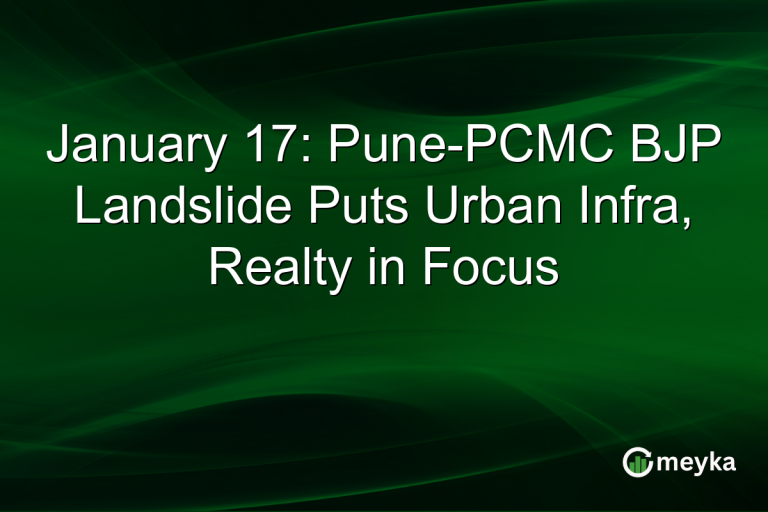 January 17: Pune-PCMC BJP Landslide Puts Urban Infra, Realty in Focus