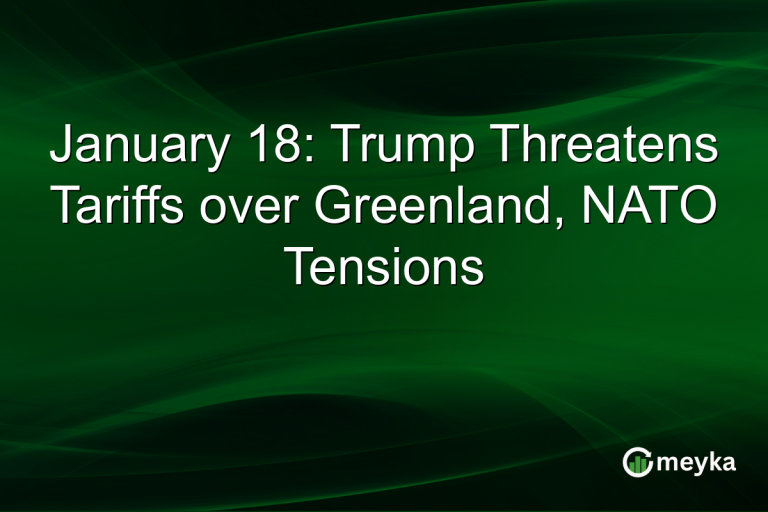 January 18: Trump Threatens Tariffs over Greenland, NATO Tensions