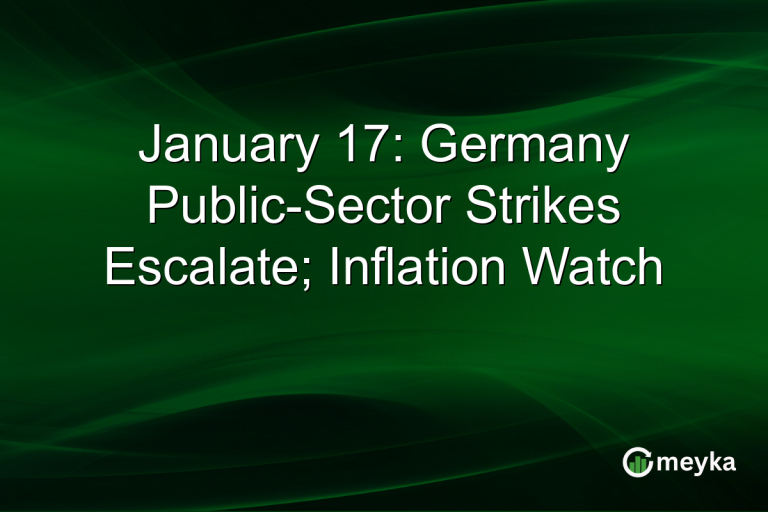 January 17: Germany Public-Sector Strikes Escalate; Inflation Watch