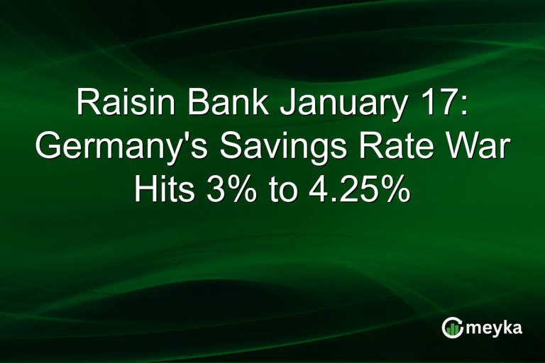 Raisin Bank January 17: Germany's Savings Rate War Hits 3% to 4.25%