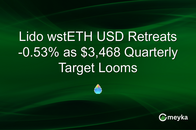 Lido wstETH USD Retreats -0.53% as $3,468 Quarterly Target Looms