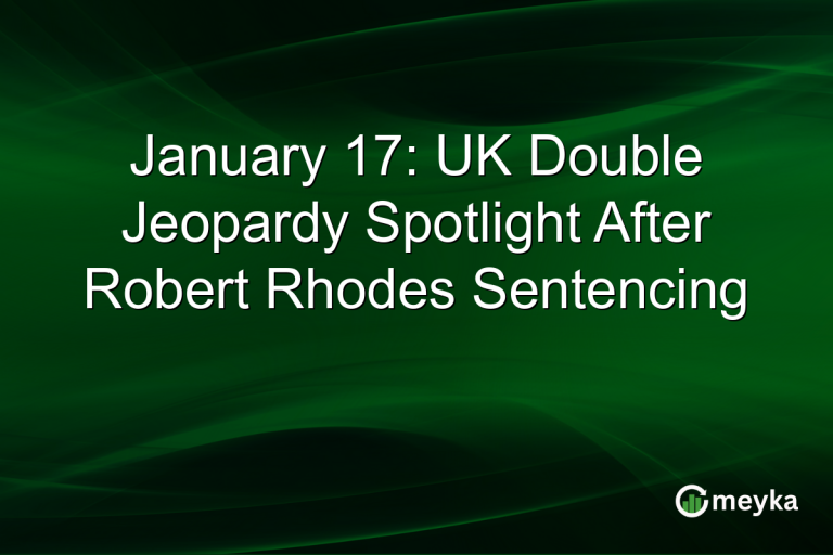 January 17: UK Double Jeopardy Spotlight After Robert Rhodes Sentencing