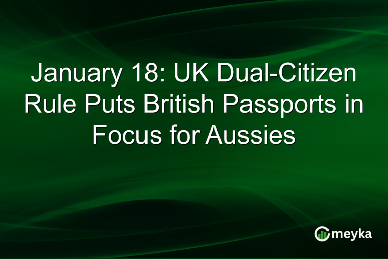 January 18: UK Dual-Citizen Rule Puts British Passports in Focus for Aussies