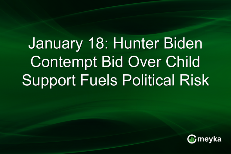January 18: Hunter Biden Contempt Bid Over Child Support Fuels Political Risk