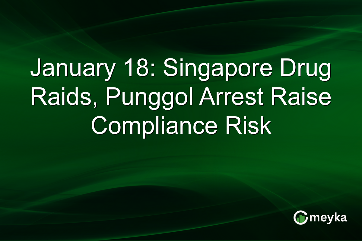 January 18: Singapore Drug Raids, Punggol Arrest Raise Compliance Risk