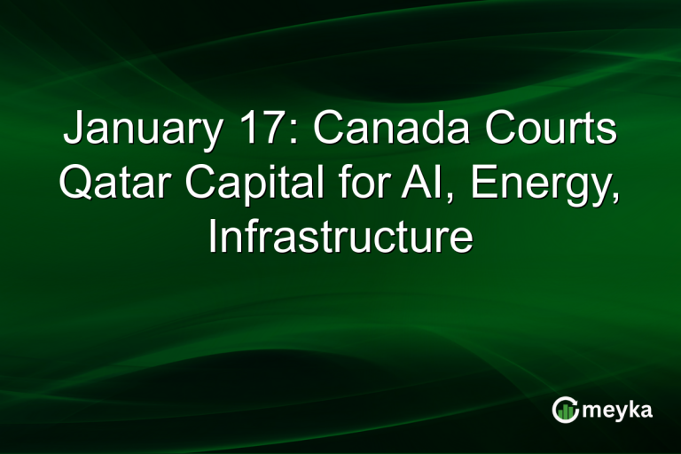 January 17: Canada Courts Qatar Capital for AI, Energy, Infrastructure