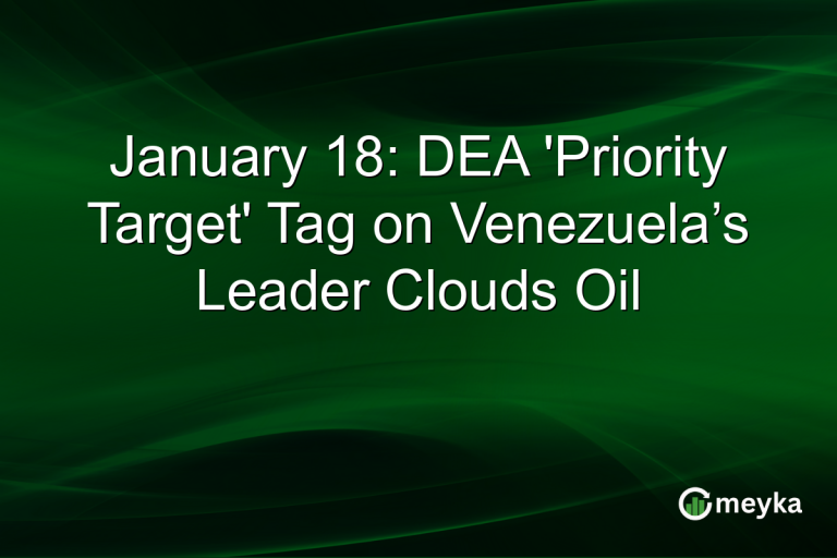 January 18: DEA 'Priority Target' Tag on Venezuela’s Leader Clouds Oil