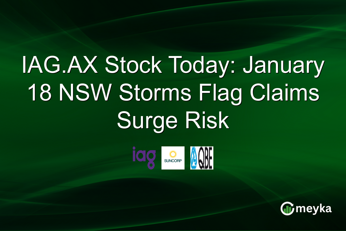 IAG.AX Stock Today: January 18 NSW Storms Flag Claims Surge Risk