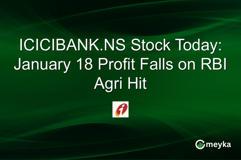 ICICIBANK.NS Stock Today: January 18 Profit Falls on RBI Agri Hit