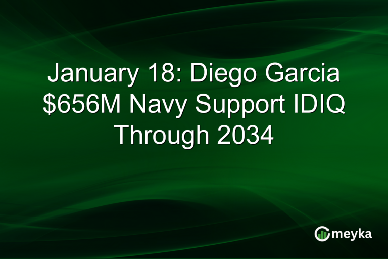 January 18: Diego Garcia $656M Navy Support IDIQ Through 2034