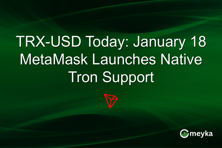 TRX-USD Today: January 18 MetaMask Launches Native Tron Support