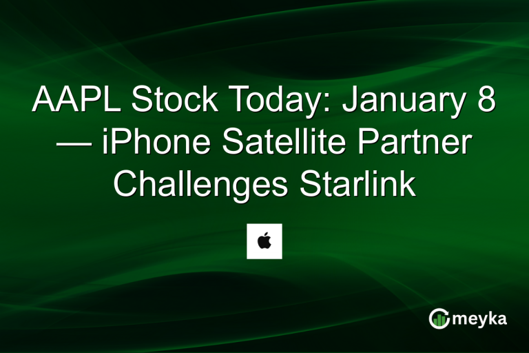 AAPL Stock Today: January 8 — iPhone Satellite Partner Challenges Starlink
