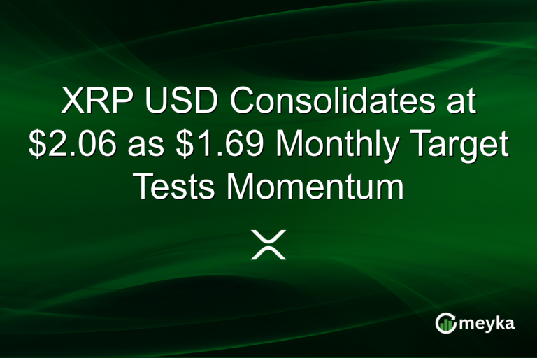 XRP USD Consolidates at $2.06 as $1.69 Monthly Target Tests Momentum
