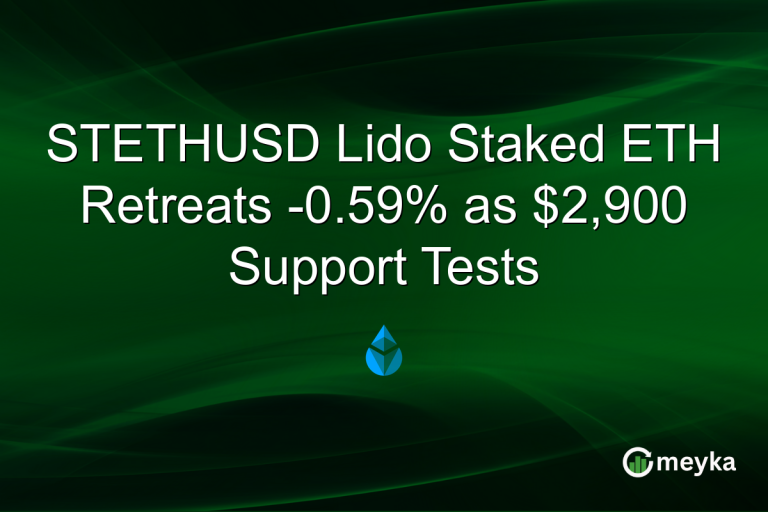 STETHUSD Lido Staked ETH Retreats -0.59% as $2,900 Support Tests