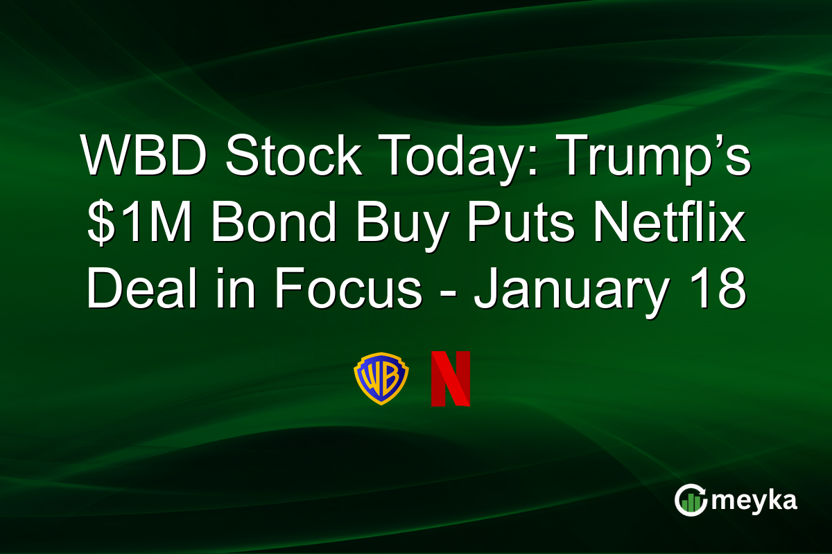 WBD Stock Today: Trump’s $1M Bond Buy Puts Netflix Deal in Focus - January 18