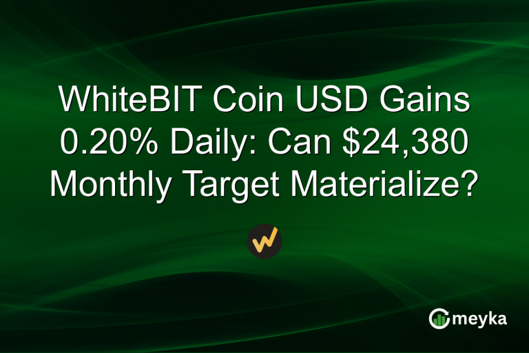 WhiteBIT Coin USD Gains 0.20% Daily: Can $24,380 Monthly Target Materialize?
