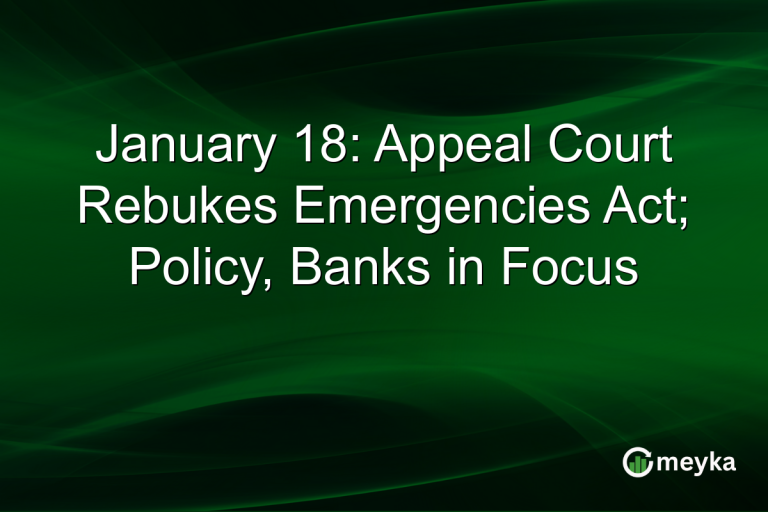 January 18: Appeal Court Rebukes Emergencies Act; Policy, Banks in Focus