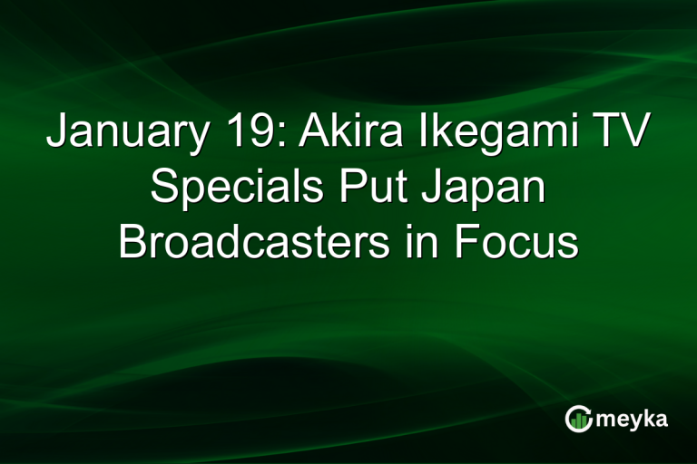 January 19: Akira Ikegami TV Specials Put Japan Broadcasters in Focus