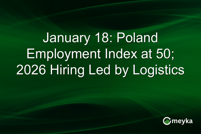 January 18: Poland Employment Index at 50; 2026 Hiring Led by Logistics