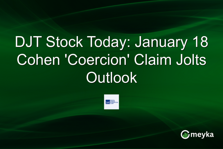 DJT Stock Today: January 18 Cohen 'Coercion' Claim Jolts Outlook