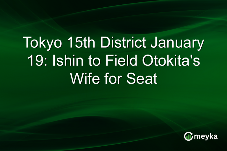 Tokyo 15th District January 19: Ishin to Field Otokita's Wife for Seat