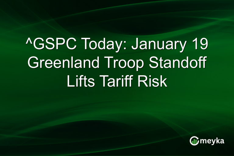 ^GSPC Today: January 19 Greenland Troop Standoff Lifts Tariff Risk