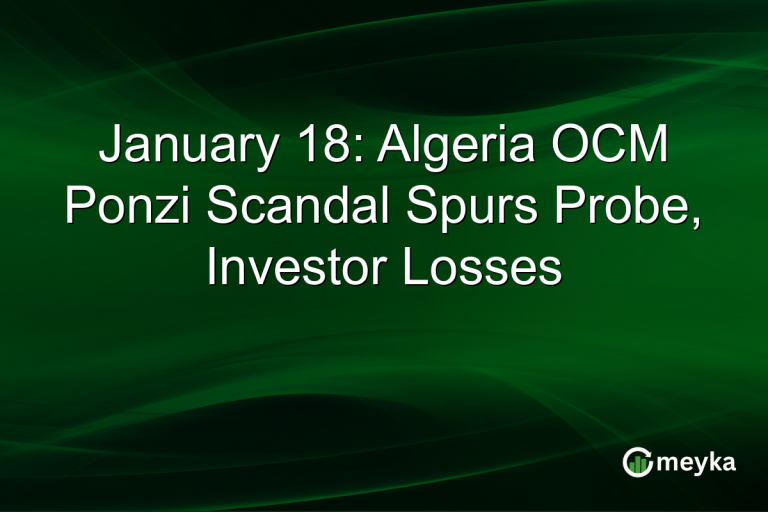 January 18: Algeria OCM Ponzi Scandal Spurs Probe, Investor Losses