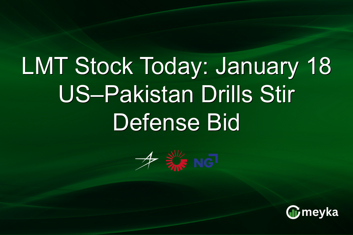 LMT Stock Today: January 18 US–Pakistan Drills Stir Defense Bid