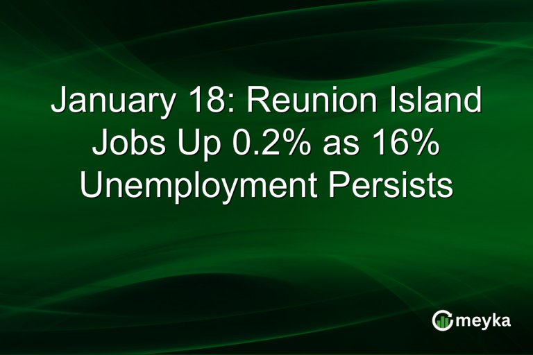 January 18: Reunion Island Jobs Up 0.2% as 16% Unemployment Persists