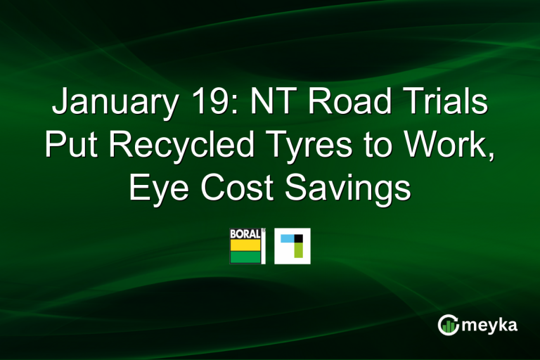 January 19: NT Road Trials Put Recycled Tyres to Work, Eye Cost Savings