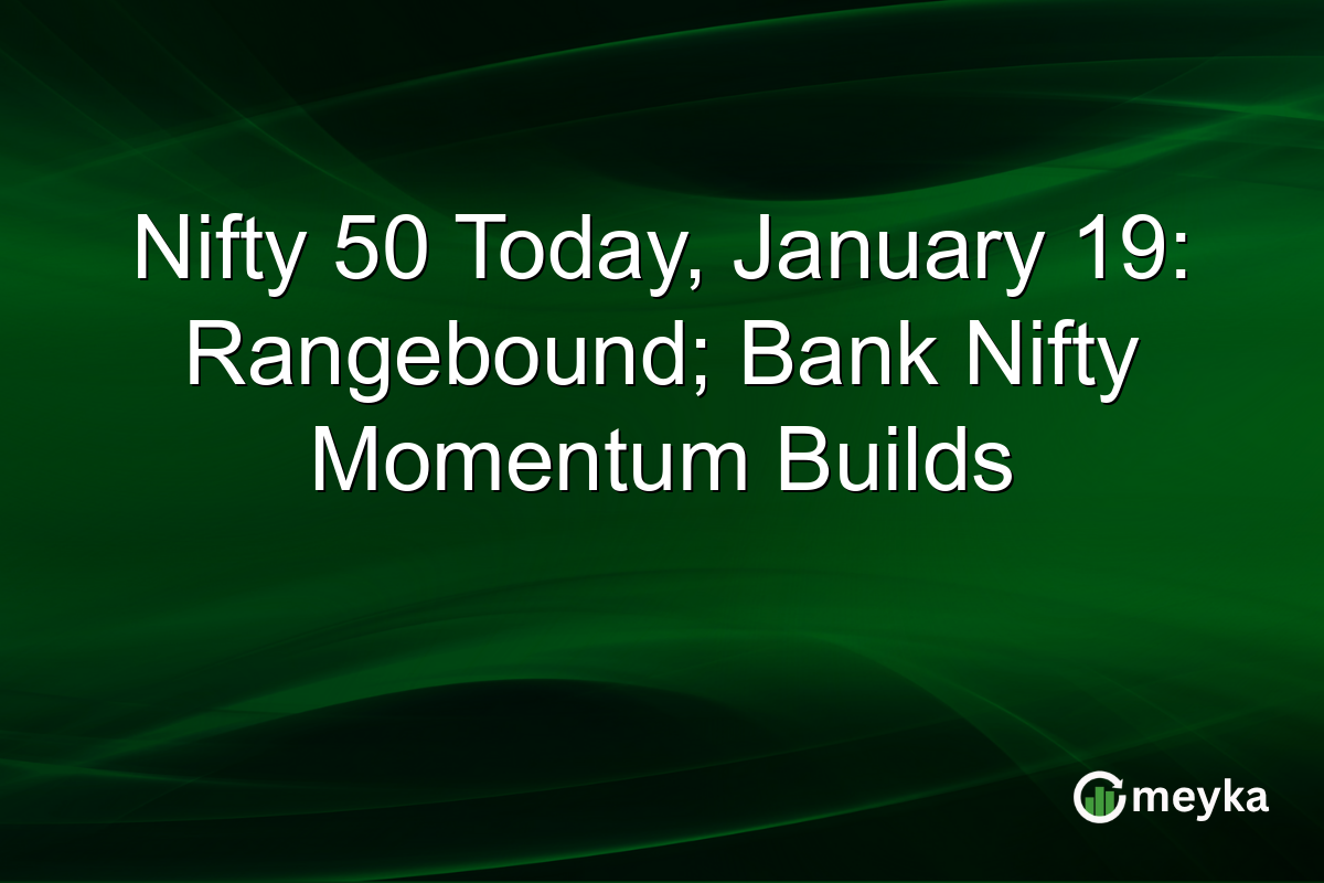 Nifty 50 Today, January 19: Rangebound; Bank Nifty Momentum Builds