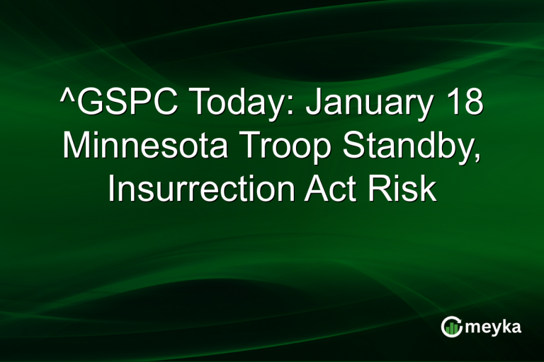 ^GSPC Today: January 18 Minnesota Troop Standby, Insurrection Act Risk