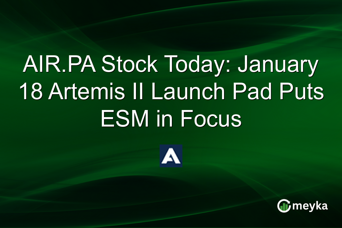 AIR.PA Stock Today: January 18 Artemis II Launch Pad Puts ESM in Focus