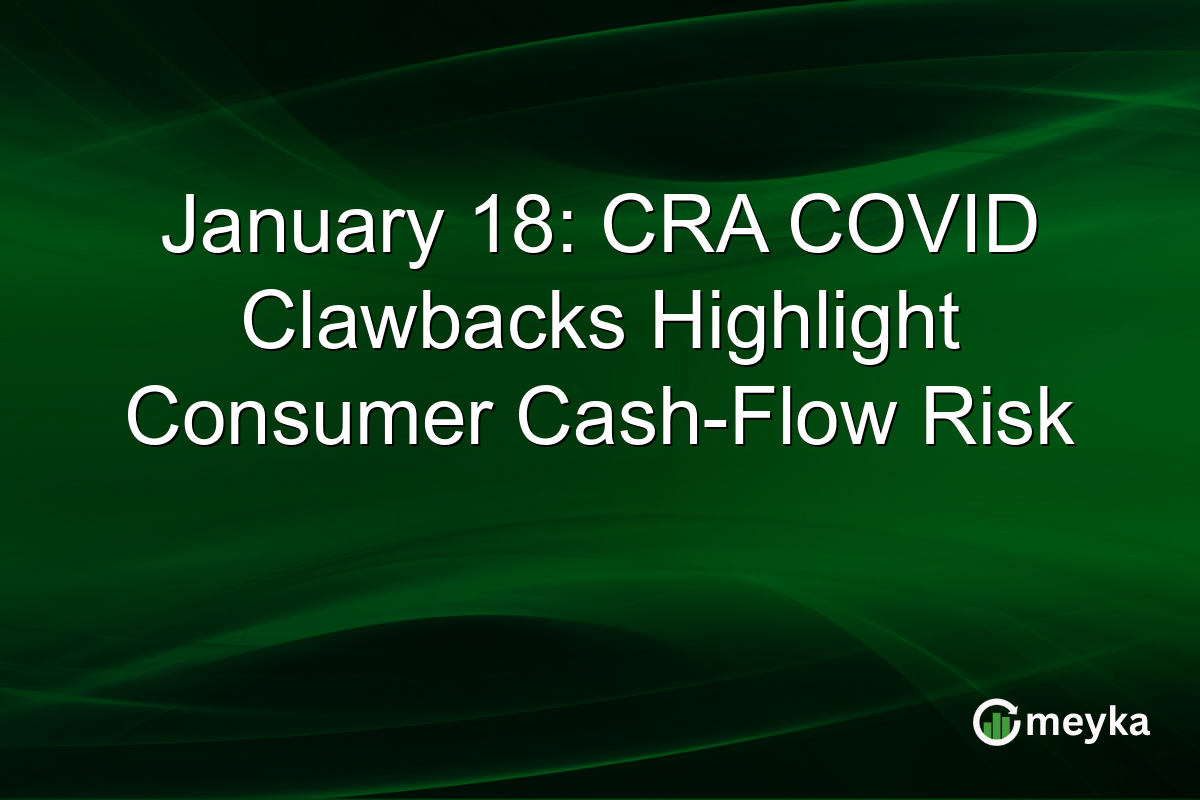 January 18: CRA COVID Clawbacks Highlight Consumer Cash-Flow Risk