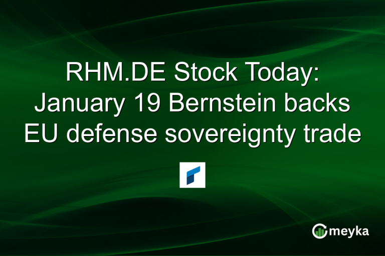 RHM.DE Stock Today: January 19 Bernstein backs EU defense sovereignty trade
