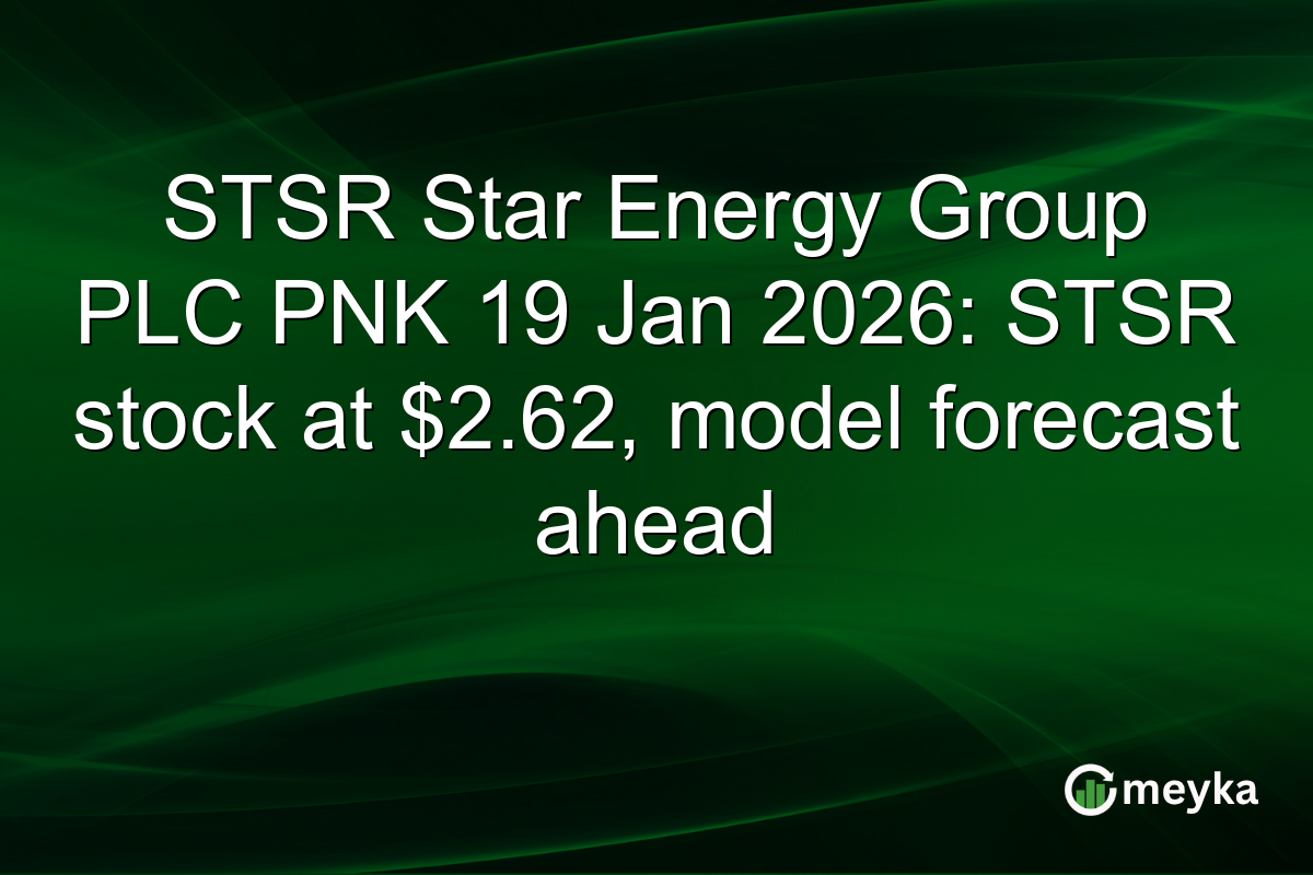 STSR Star Energy Group PLC PNK 19 Jan 2026: STSR stock at $2.62, model forecast ahead