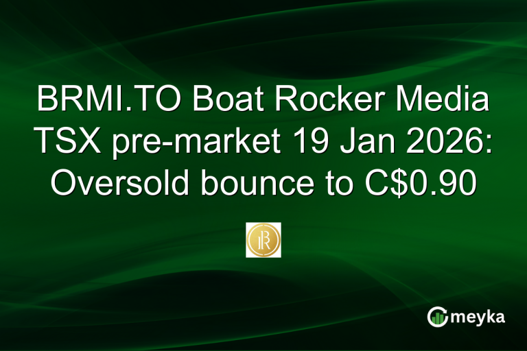 BRMI.TO Boat Rocker Media TSX pre-market 19 Jan 2026: Oversold bounce to C$0.90