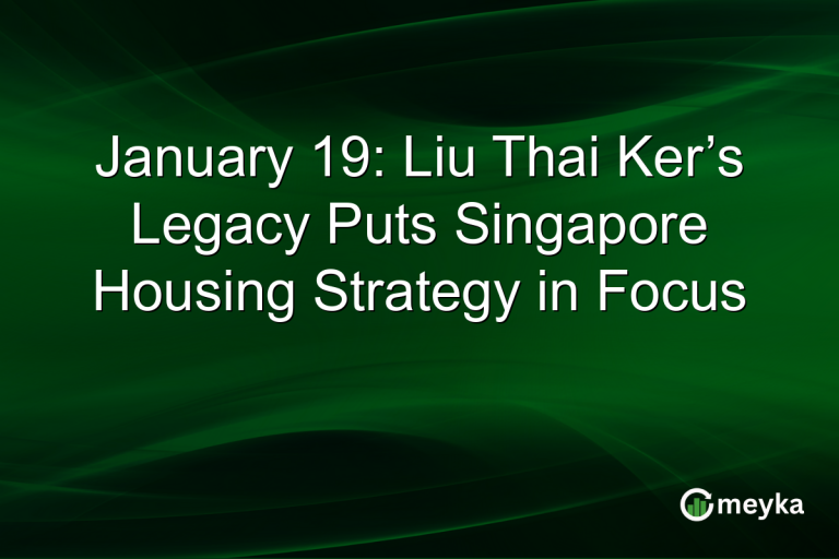 January 19: Liu Thai Ker’s Legacy Puts Singapore Housing Strategy in Focus