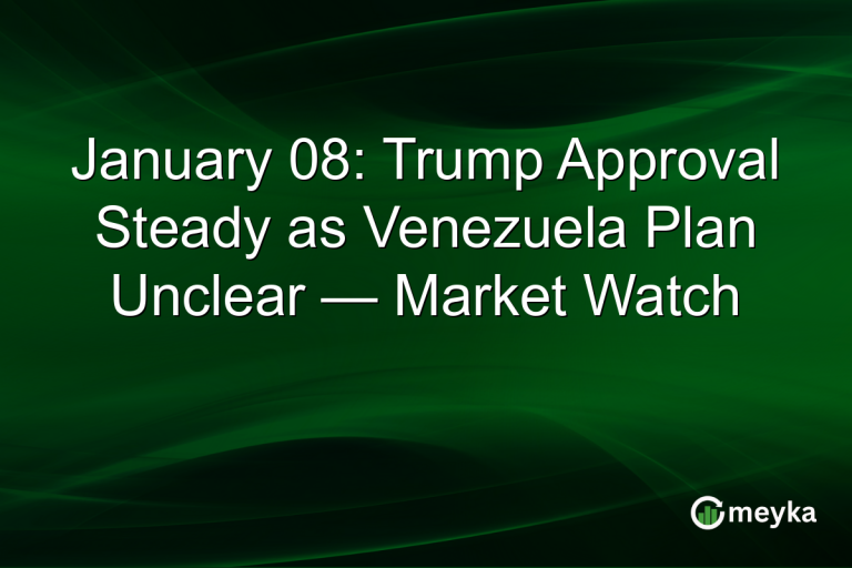 January 08: Trump Approval Steady as Venezuela Plan Unclear — Market Watch