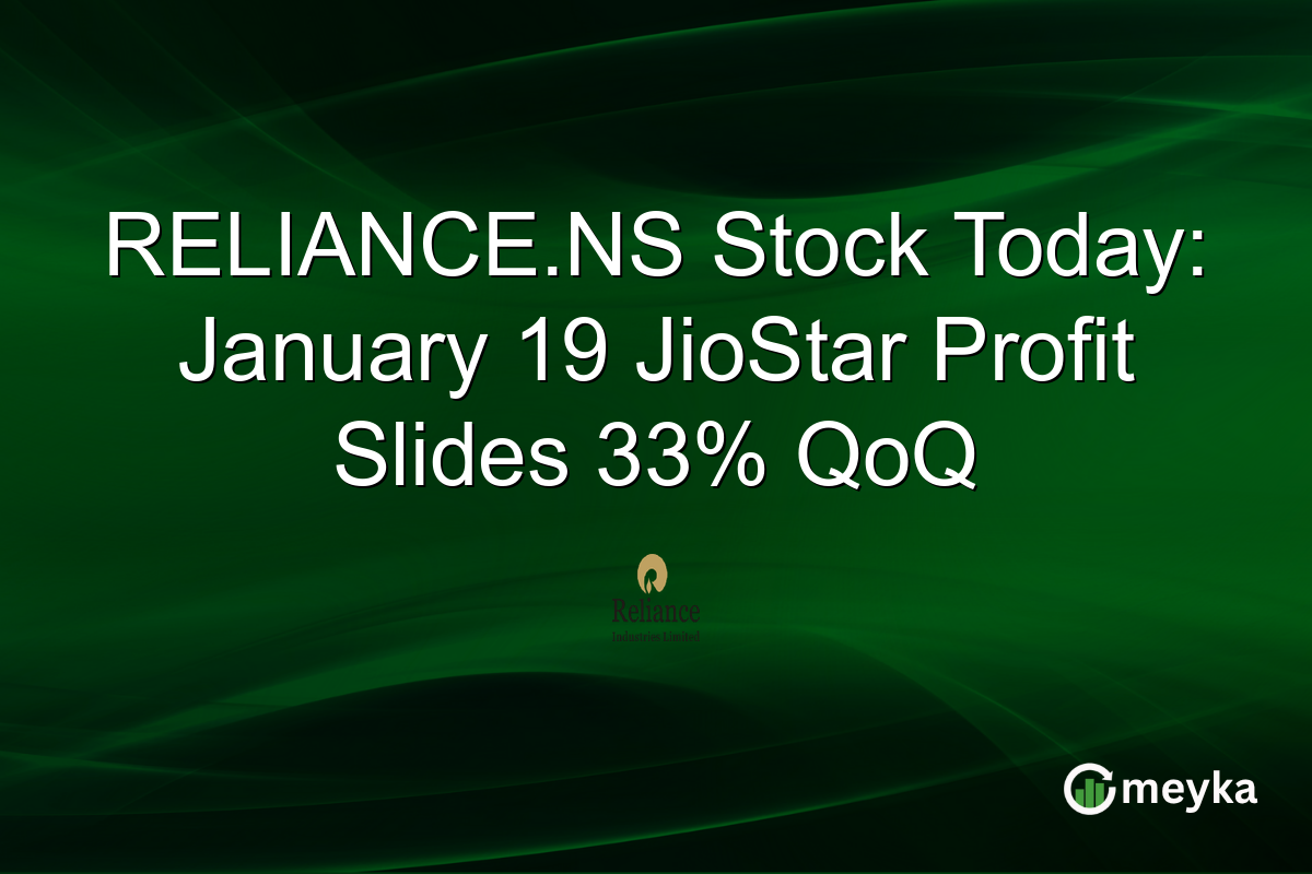 RELIANCE.NS Stock Today: January 19 JioStar Profit Slides 33% QoQ