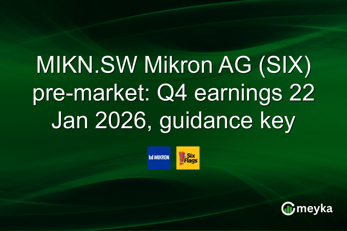 MIKN.SW Mikron AG (SIX) pre-market: Q4 earnings 22 Jan 2026, guidance key