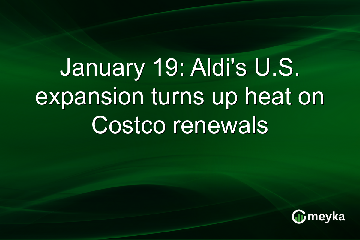 January 19: Aldi's U.S. expansion turns up heat on Costco renewals