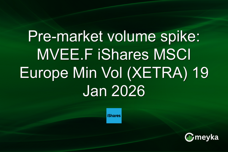 Pre-market volume spike: MVEE.F iShares MSCI Europe Min Vol (XETRA) 19 Jan 2026