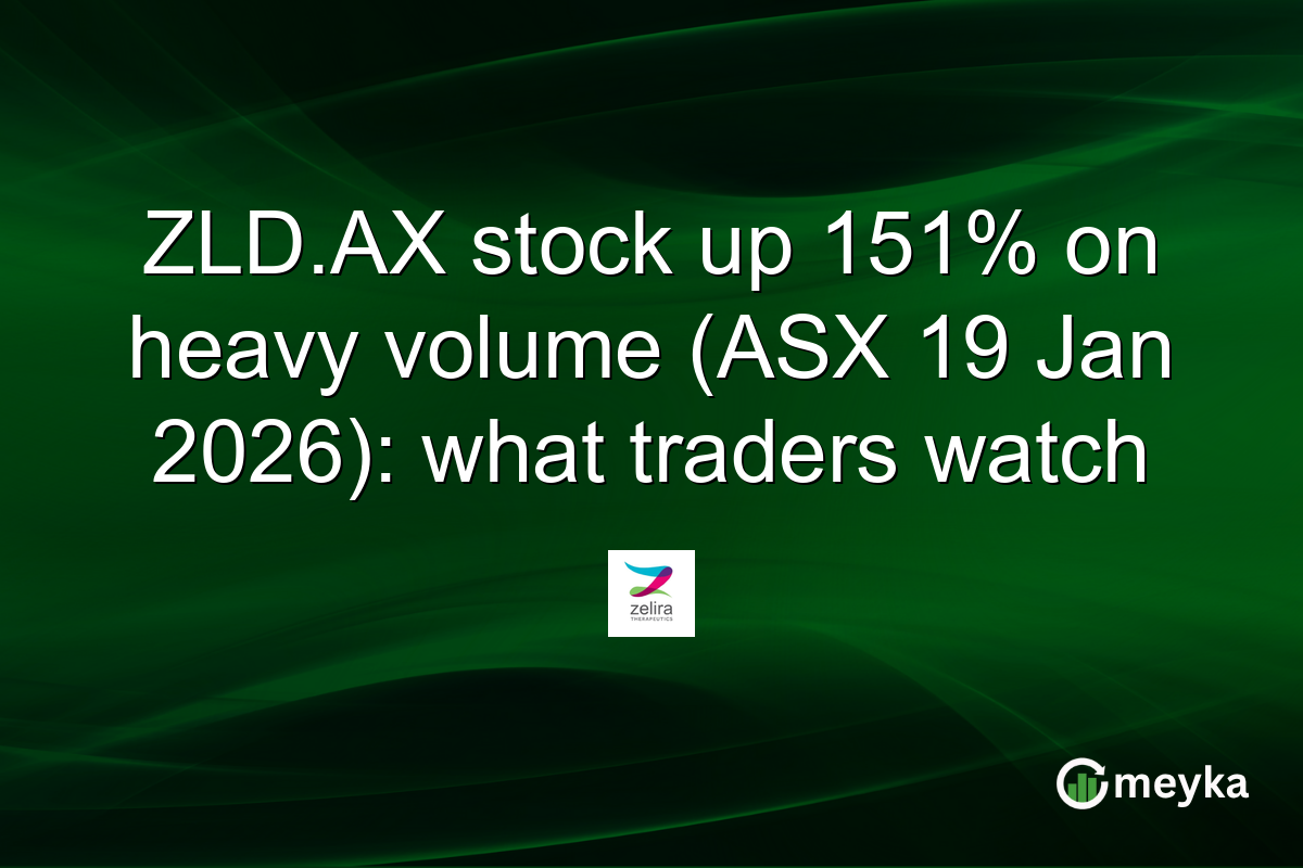 ZLD.AX stock up 151% on heavy volume (ASX 19 Jan 2026): what traders watch