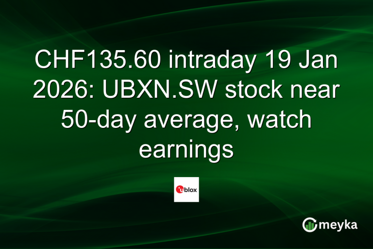 CHF135.60 intraday 19 Jan 2026: UBXN.SW stock near 50-day average, watch earnings