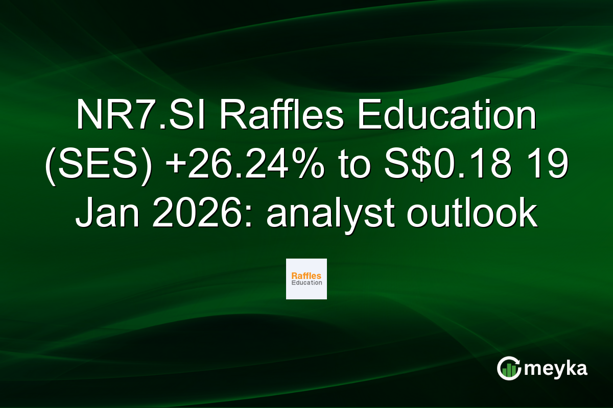 NR7.SI Raffles Education (SES) +26.24% to S$0.18 19 Jan 2026: analyst outlook