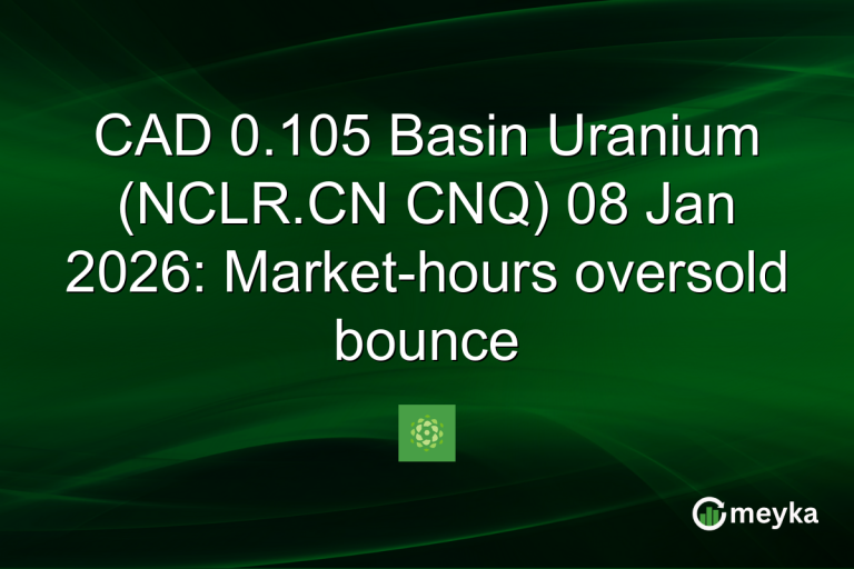 CAD 0.105 Basin Uranium (NCLR.CN CNQ) 08 Jan 2026: Market-hours oversold bounce