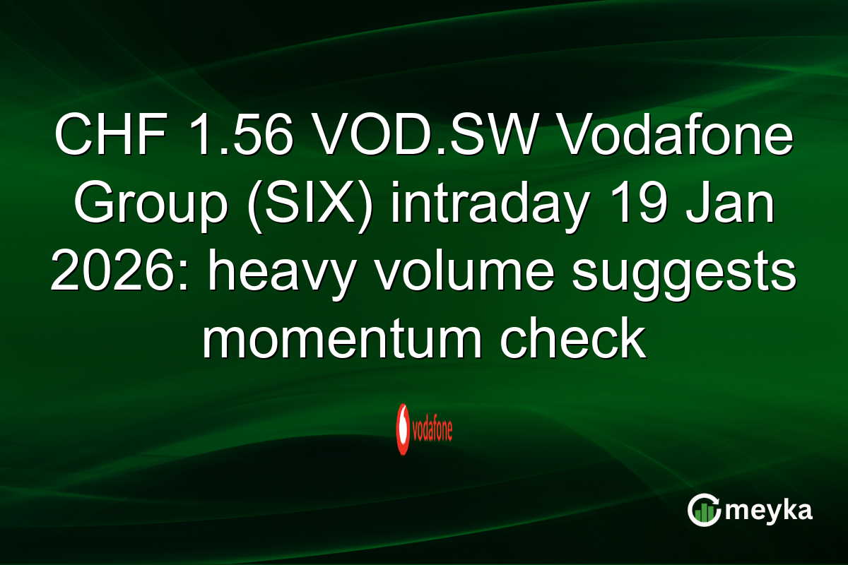 CHF 1.56 VOD.SW Vodafone Group (SIX) intraday 19 Jan 2026: heavy volume suggests momentum check