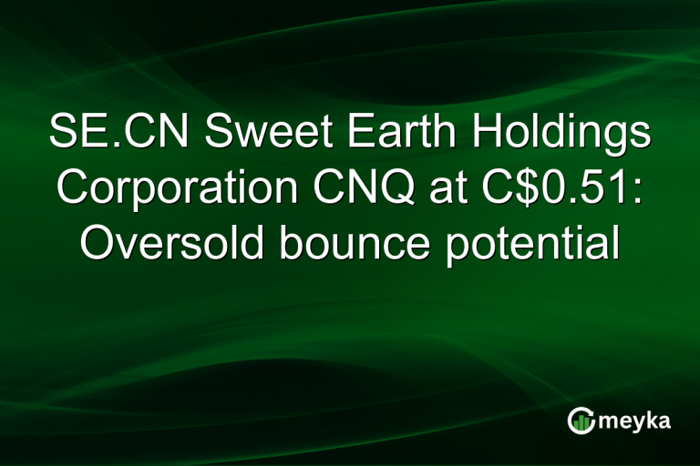 SE.CN Sweet Earth Holdings Corporation CNQ at C$0.51: Oversold bounce potential